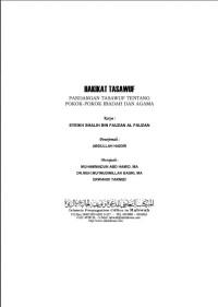 Image of Hakikat Tasawuf